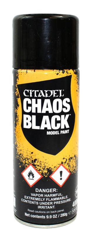 Citadel Spray Paints : Chaos Black