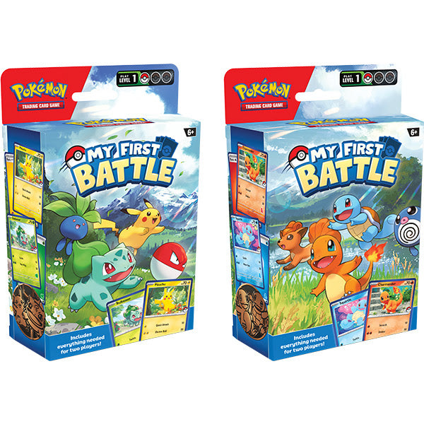 PRE ORDER Pokémon TCG: My First Battle - Bulbasaur vs Pikachu / Charmander vs Squirtle 29/09/2023